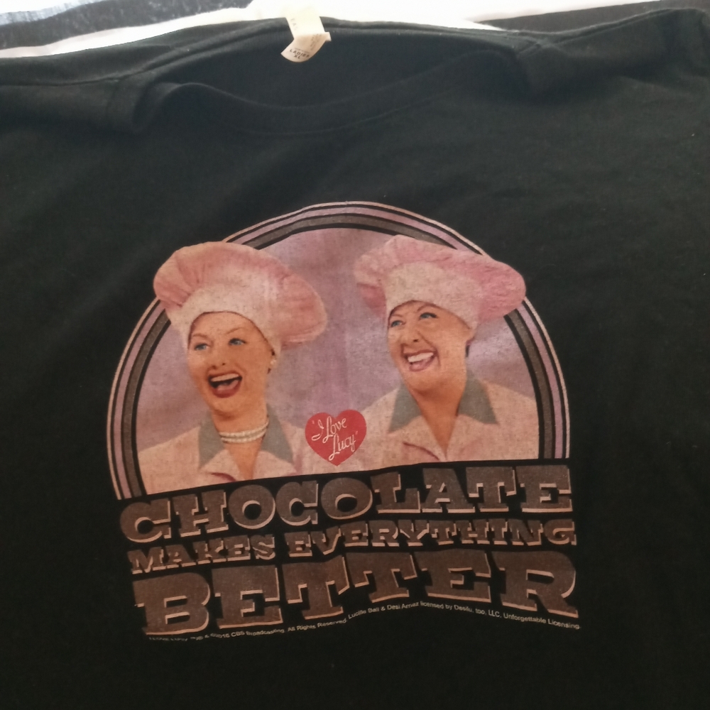 Pajamas top and bottom i love lucy top is a tshirt